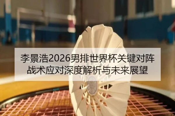 李景浩2026男排世界杯关键对阵战术应对深度解析与未来展望